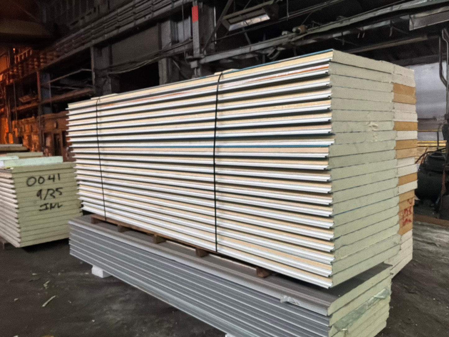 Lot of 20 3” Thick 14’ White Tongue In Groove Panels