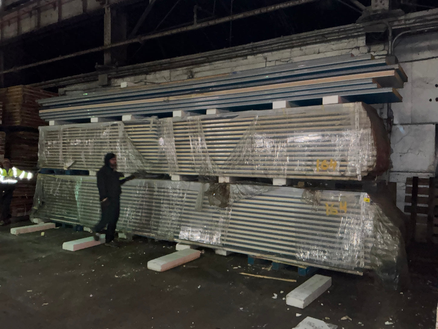 Lot of 37 3” Thick Tongue In Groove Panels Sizes Up to 28’