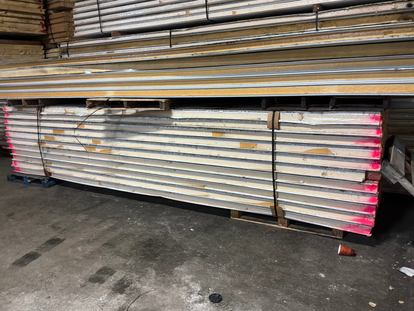 Lot of 11 Used 18’ 2” Walk In Cooler Panels 4” Thick