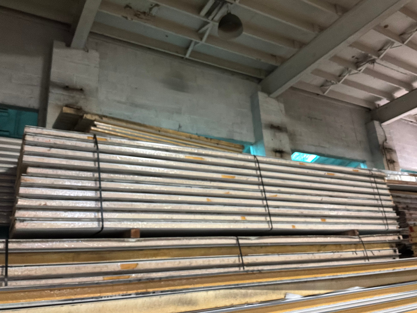 Lot of 10 Used 18’ 2” Walk In Cooler Panels 4” Thick