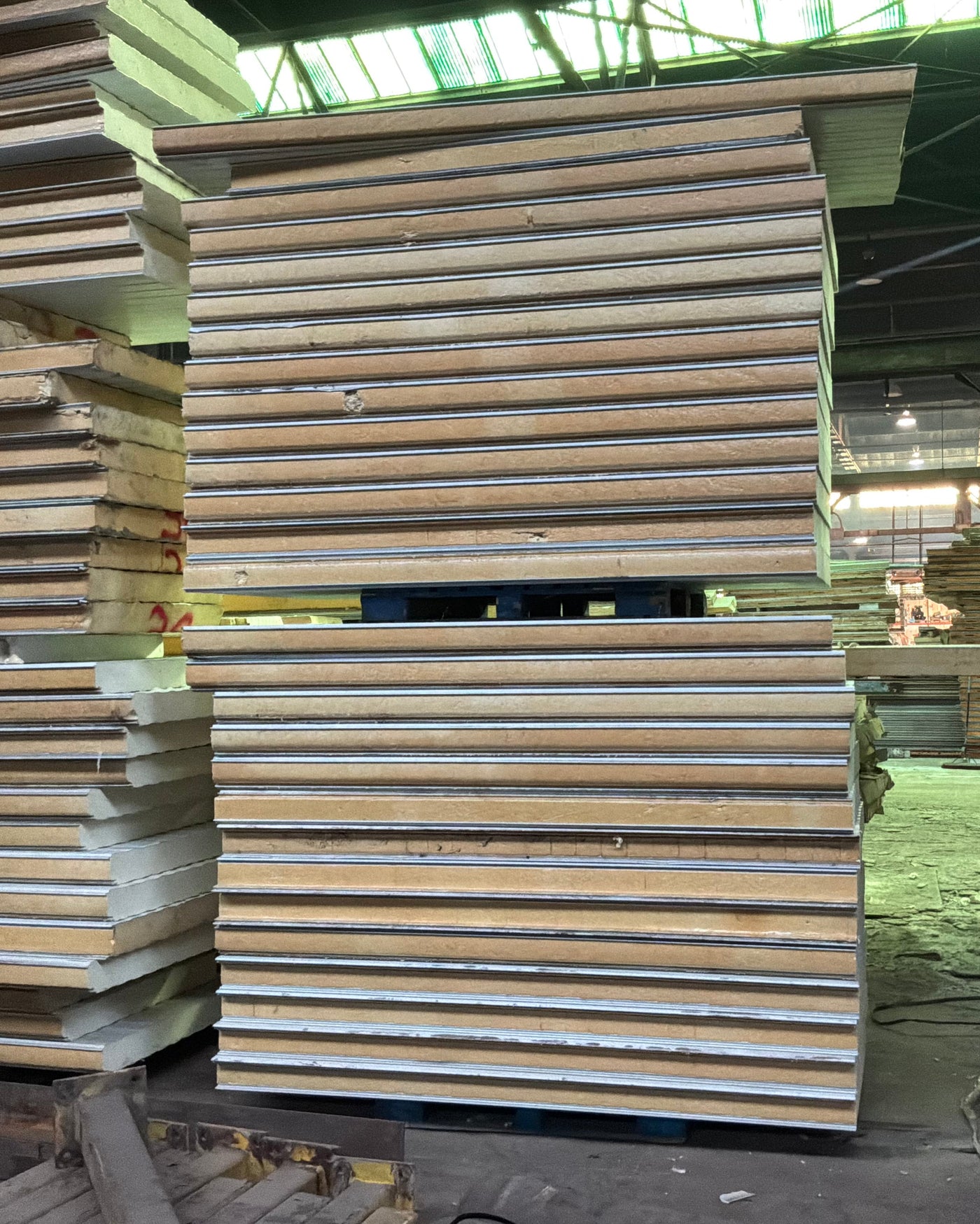 Lot of 28 Used 8’ Tongue In Groove Panels 5” Thick