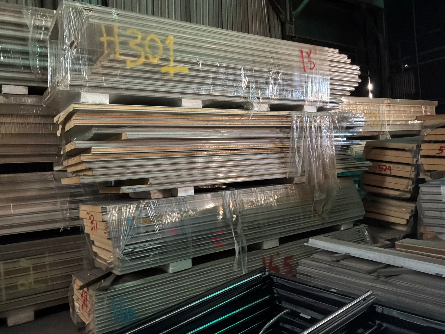 Lot of 41 3” Thick Tongue In Groove Panels 14’ to 17’