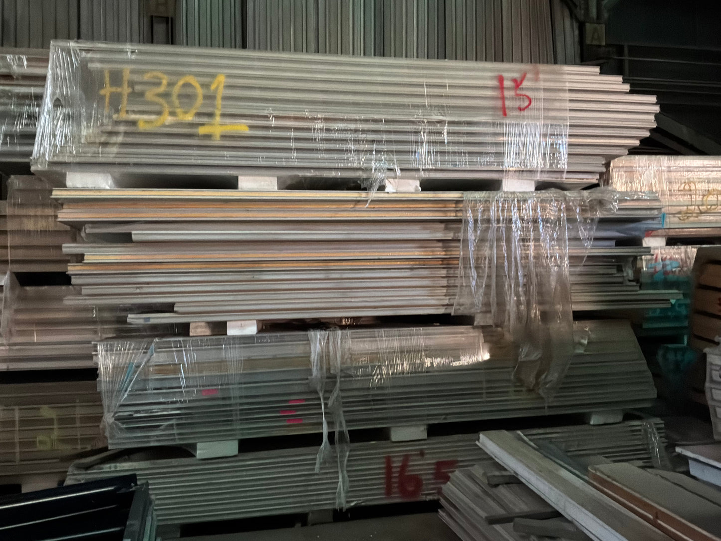 Lot of 41 3” Thick Tongue In Groove Panels 14’ to 17’