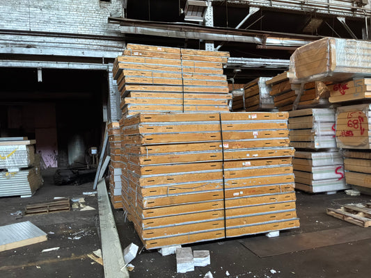 Lot of 72 6” Thick Panels 8’ 10” and 11’ 7”