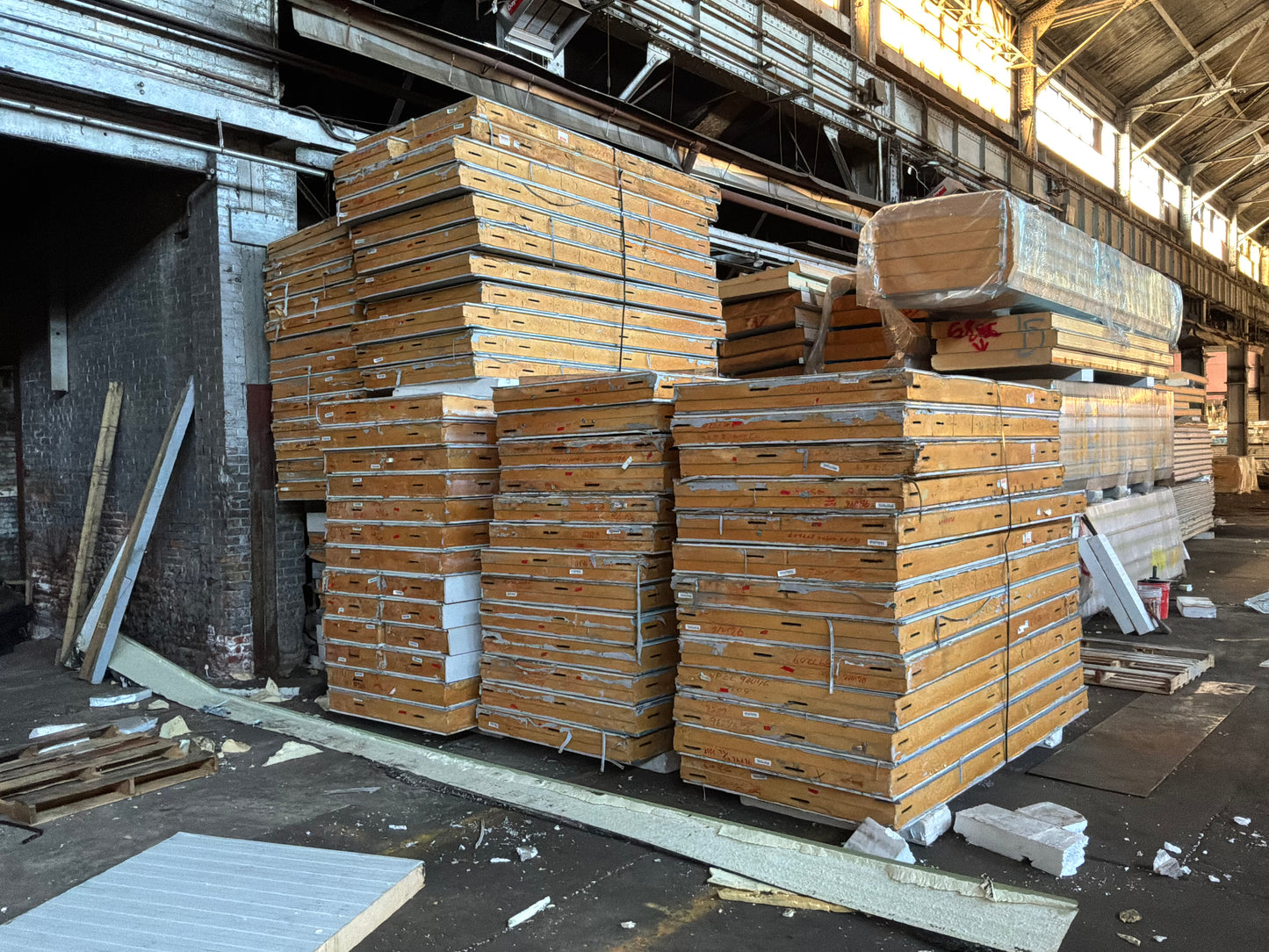 Lot of 72 6” Thick Panels 8’ 10” and 11’ 7”