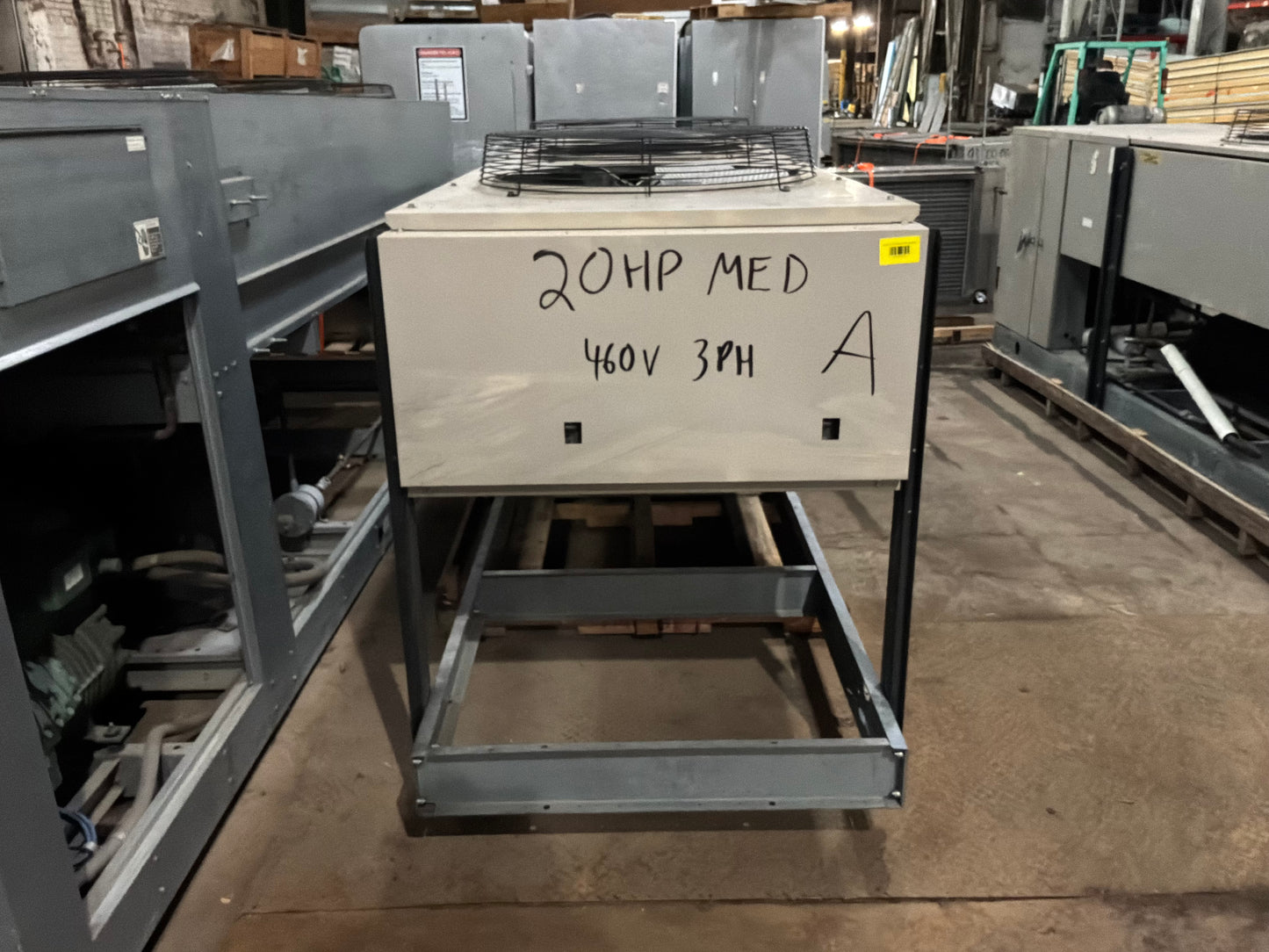 Climate Control 20 HP Medium Temp Condensing Unit w/ Two 93,000 BTU Evaporator Blowers 460/3 Ph #885