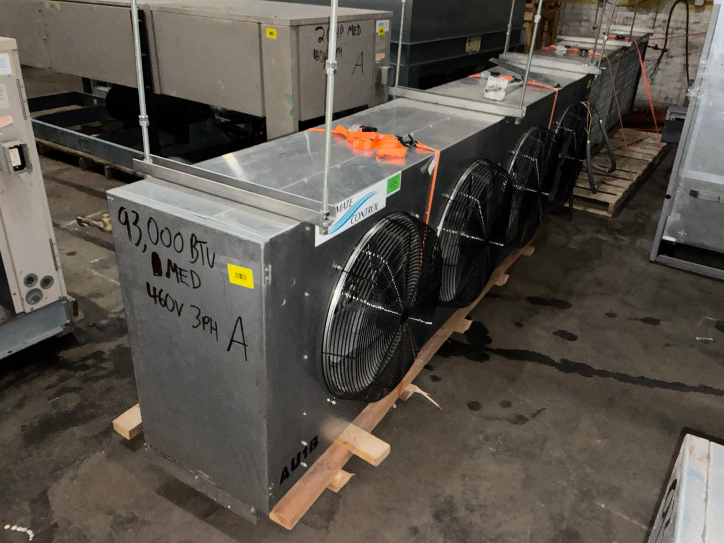 Climate Control 20 HP Medium Temp Condensing Unit w/ Two 93,000 BTU Evaporator Blowers 460/3 Ph #885