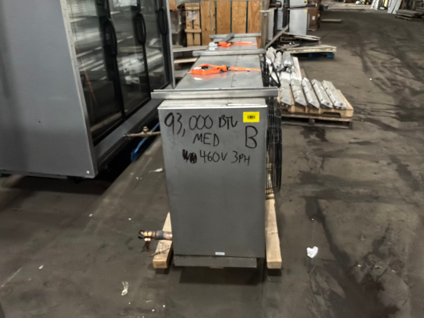 Climate Control 20 HP Medium Temp Condensing Unit w/ Two 93,000 Evaporator Blowers 460/3 Ph #886