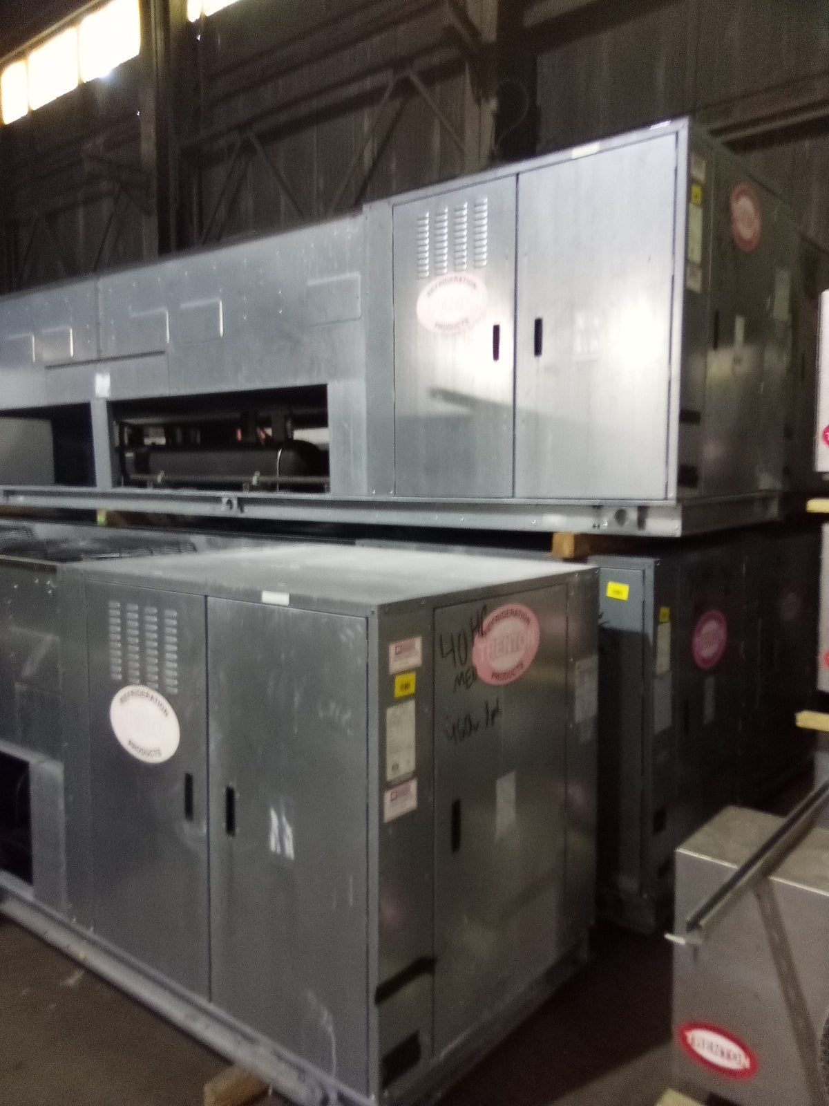 Used Century TVS040M8-HT4B 40 HP Medium Temp Condensing Unit 460/3 Ph