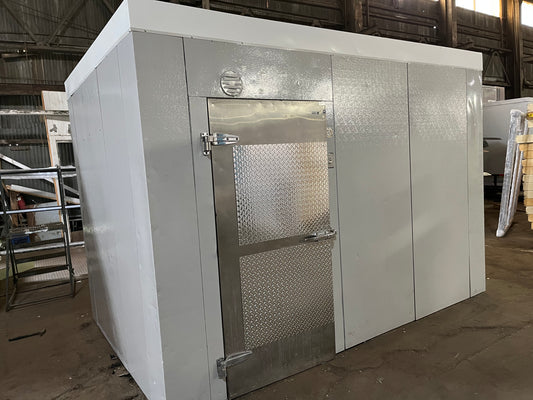 Used 8' x 12' x 8' Walk-In Cooler W/ 1/2HP Refrigeration System