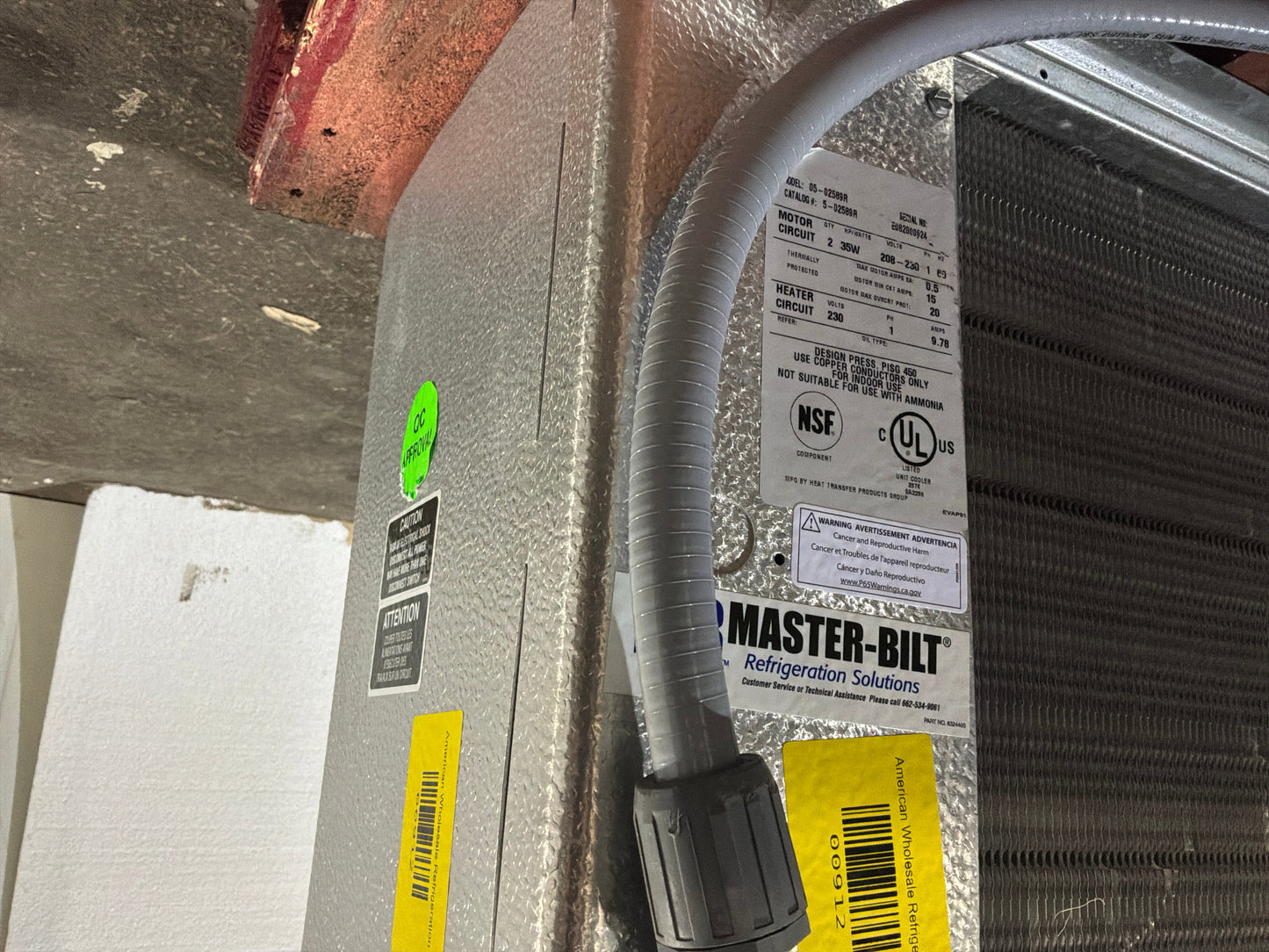 STANDEX 05-02589R 6000 BTU EVAPORATOR #911 + #912