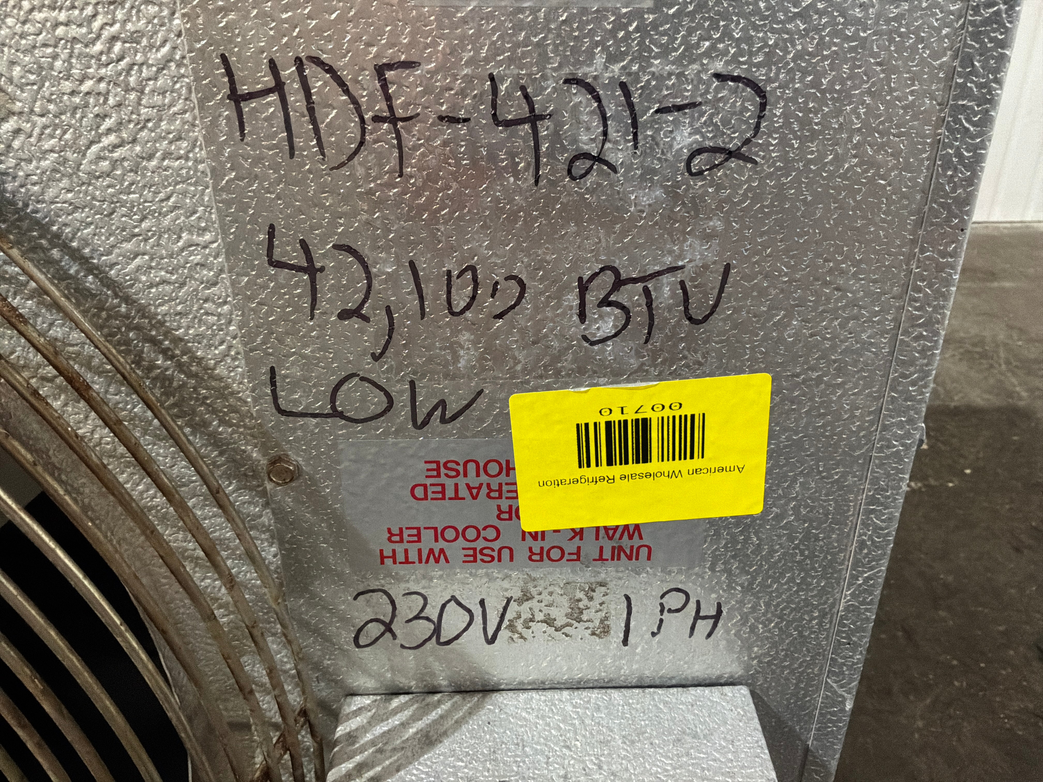 CLIMATE CONTROL HDF-421-2 42100 BTU EVAPORATOR #710