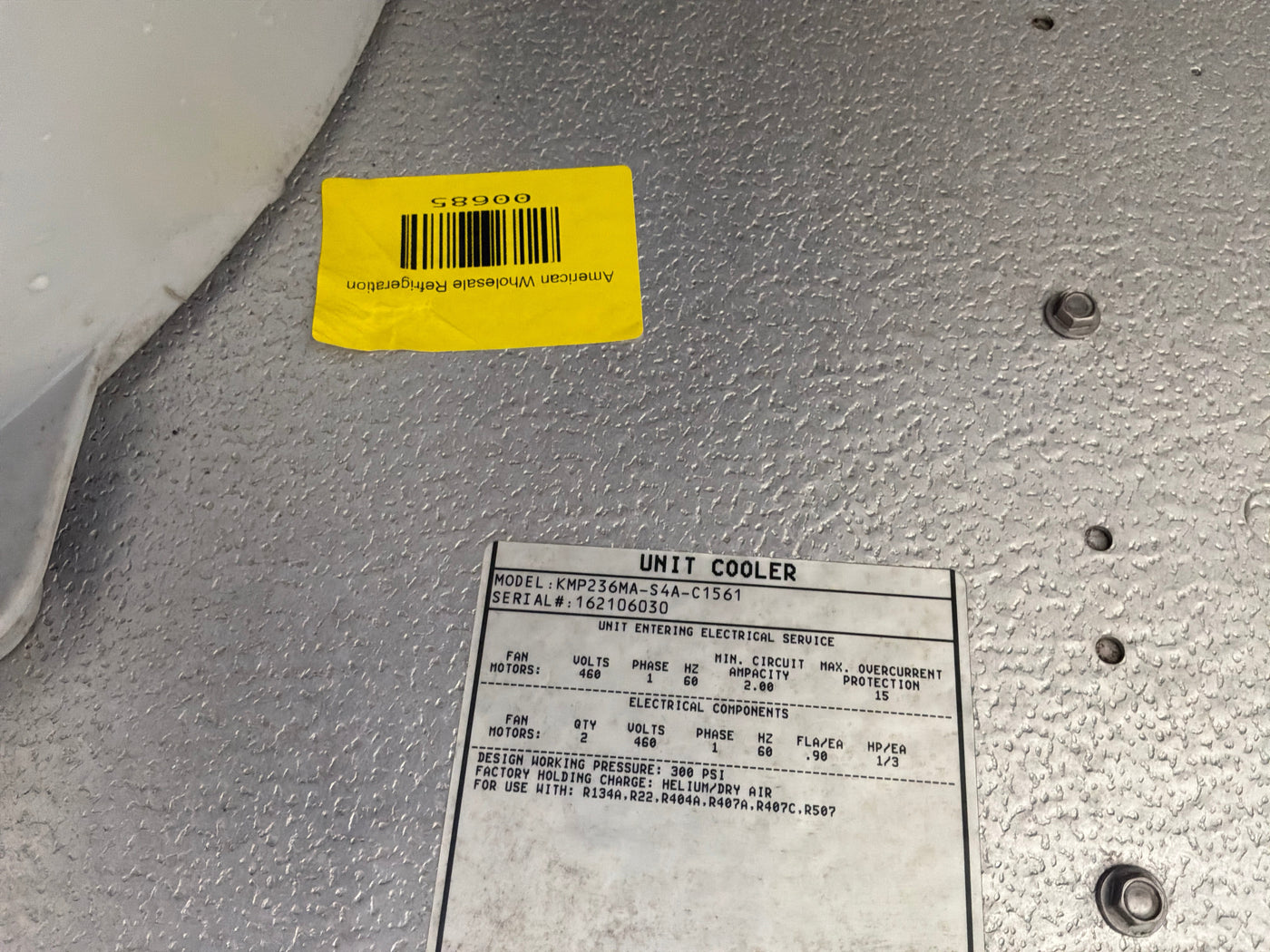 KEEPRITE KMP236MA-S4A-C1561 36000 BTU EVAPORATOR #685