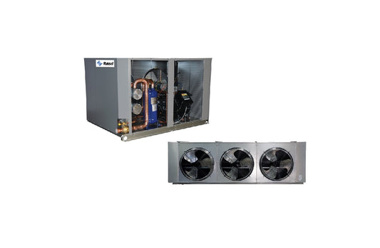 New Russell 12 HP Medium Temp Refrigeration System RBDS12M4SGA w/ RH6A132DDA Evaporator Blower