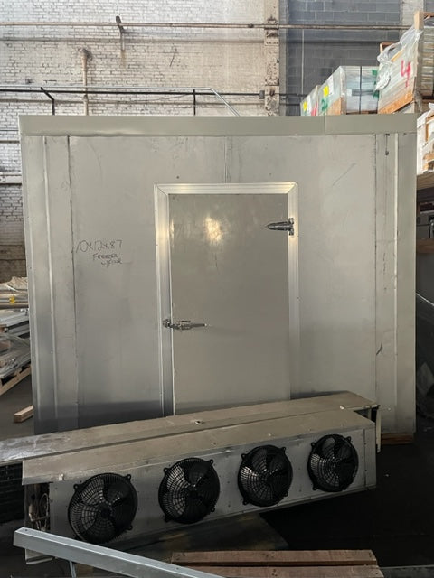 10' x 12' x 8'7'' tall used walk in freezer built with floor